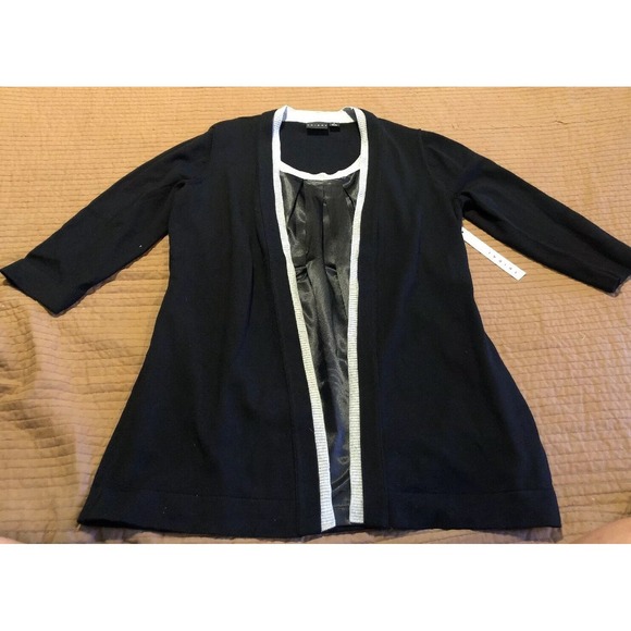 Tribal Sweaters - TRIBAL Brand Womens Shirt Open Front Cardigan Size Medium 3/4 Sleeves Womens